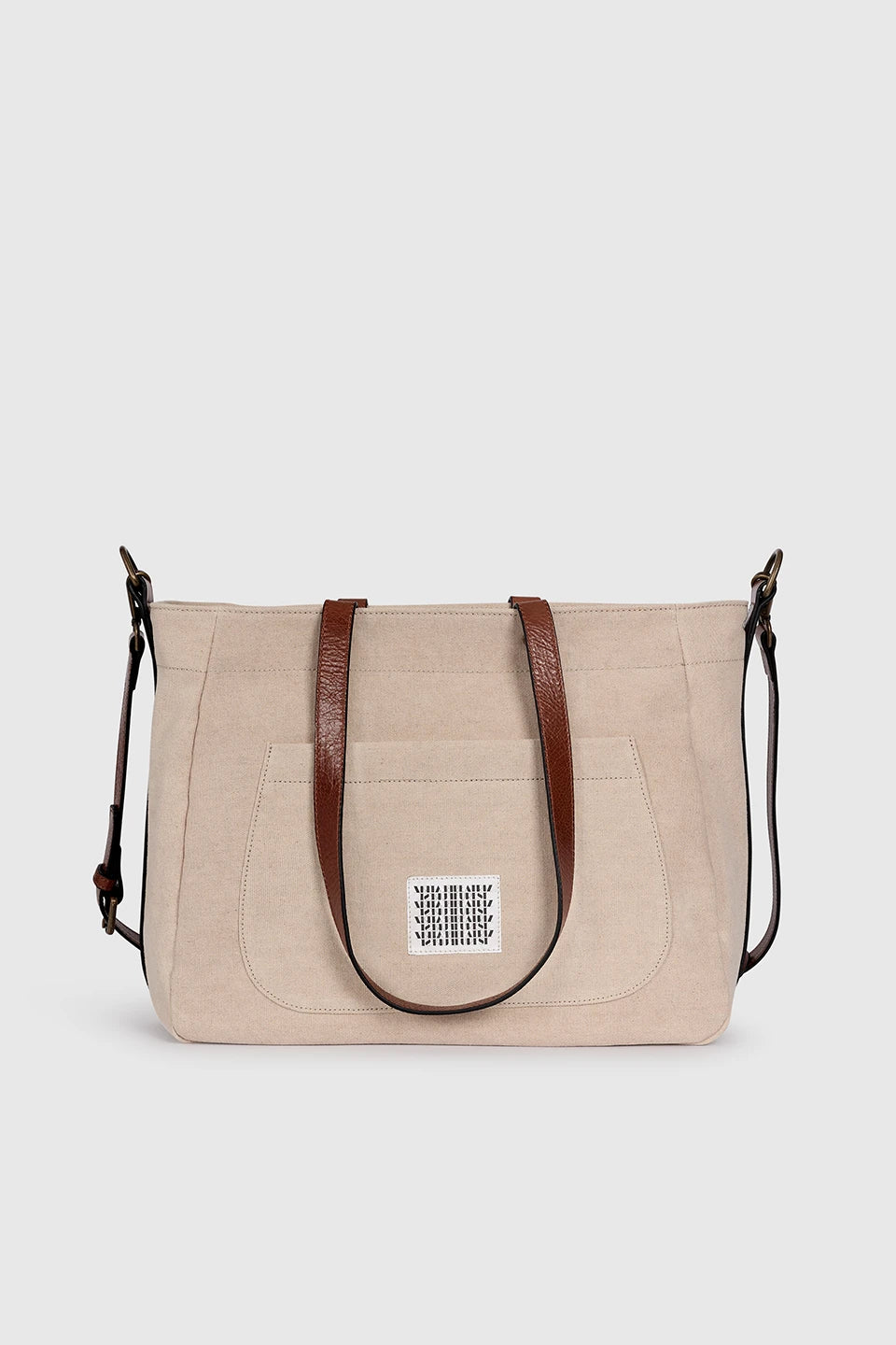 SAC EN CUIR ET TOILE