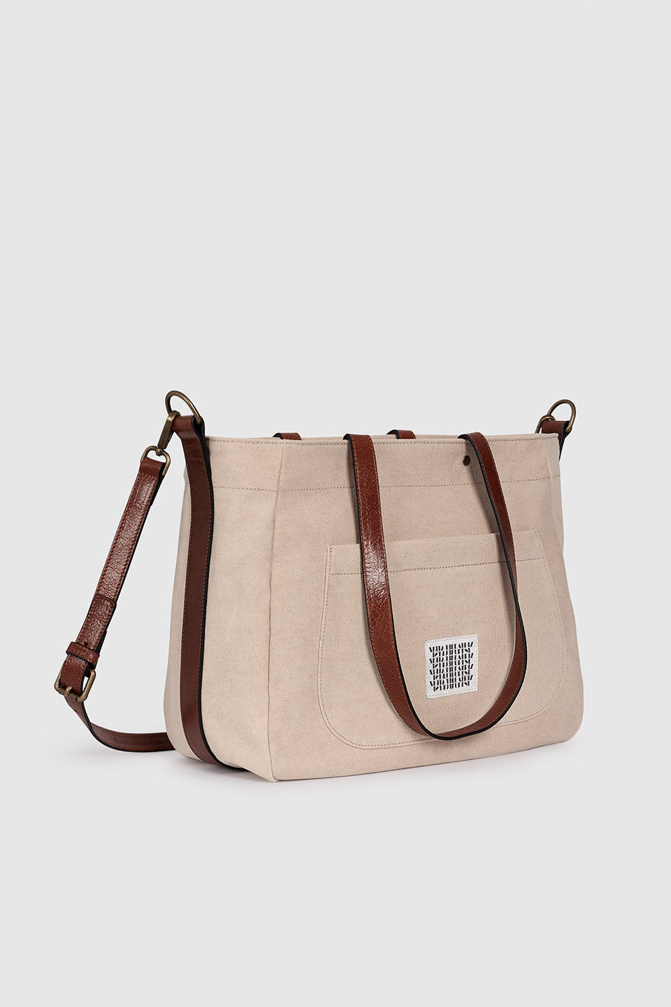 LEATHER CANVAS BAG
