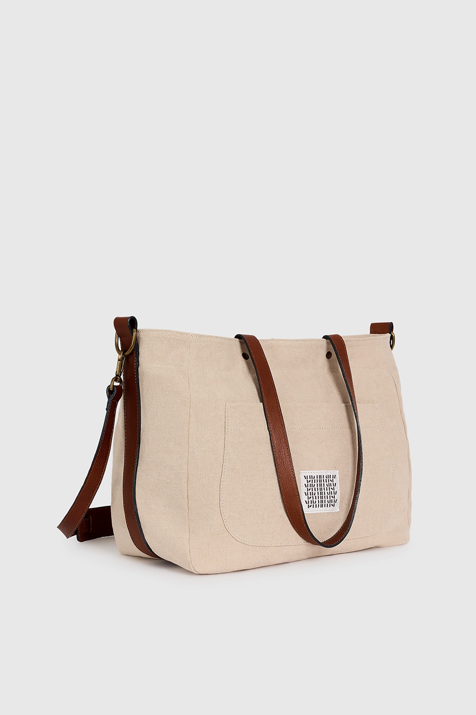 SAC EN CUIR ET TOILE