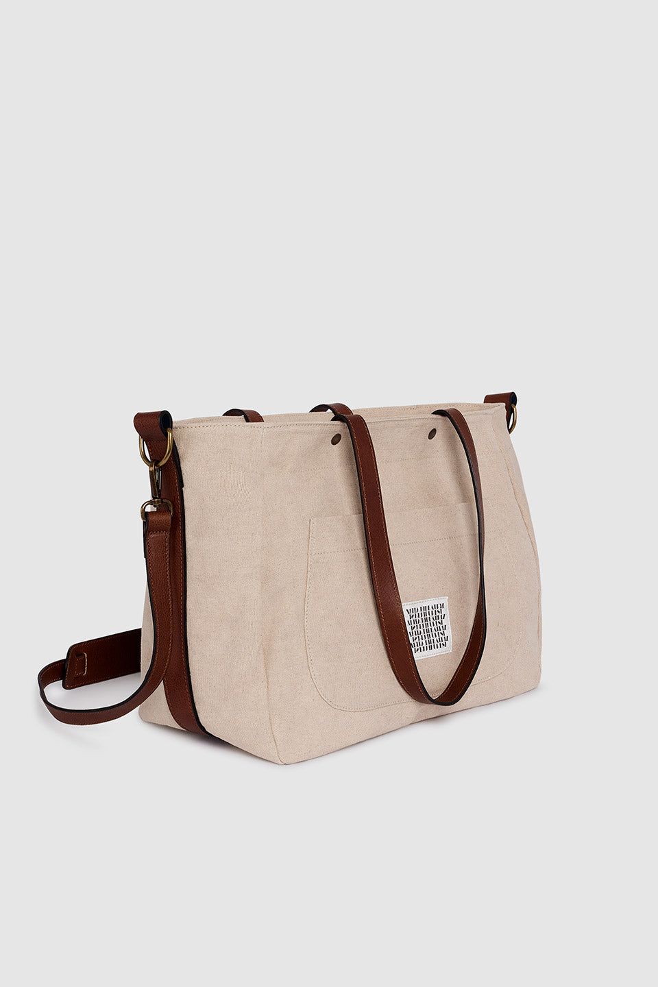 LEATHER CANVAS BAG